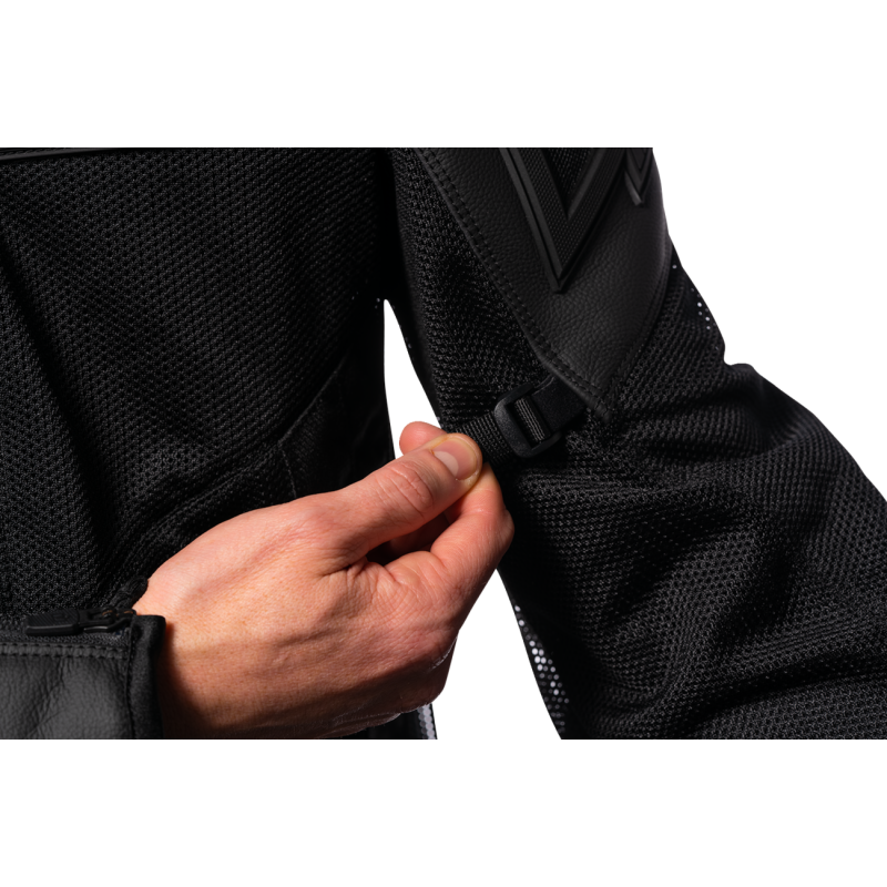 MESH AF CE LEATHER JKT BK LG