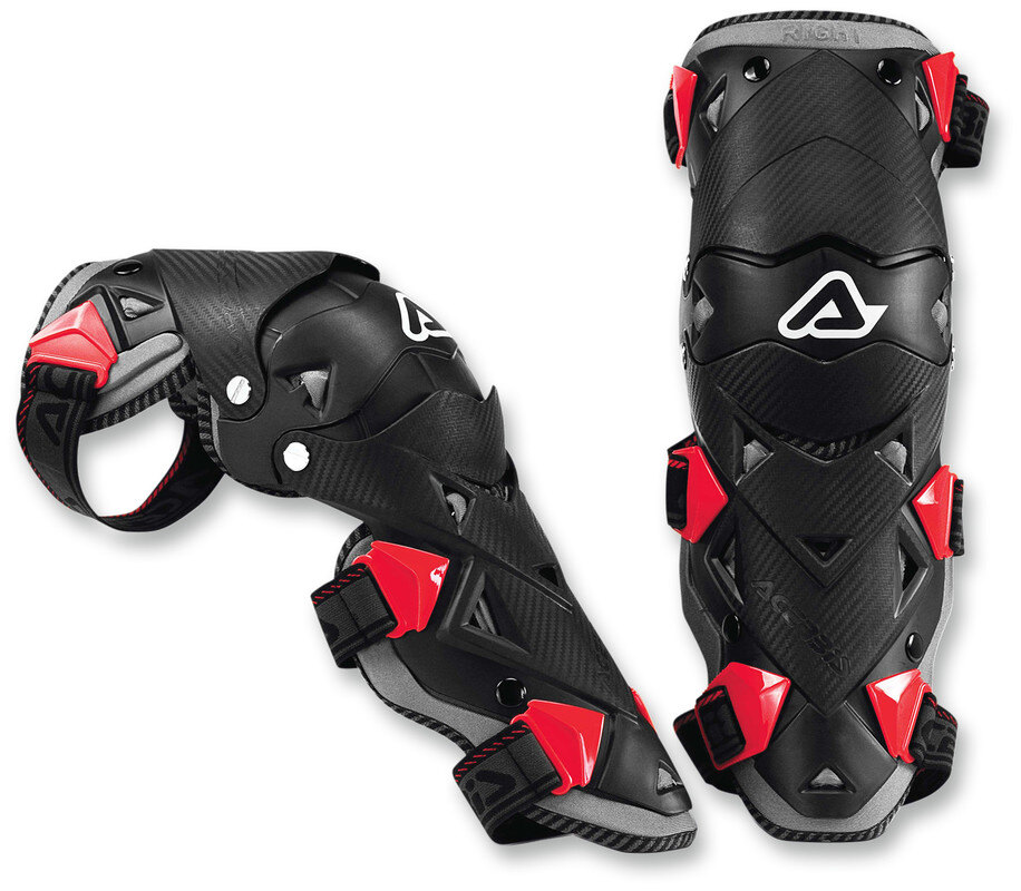 GEAR IMPACT EVO KNEE/SHIN BLACK/RED