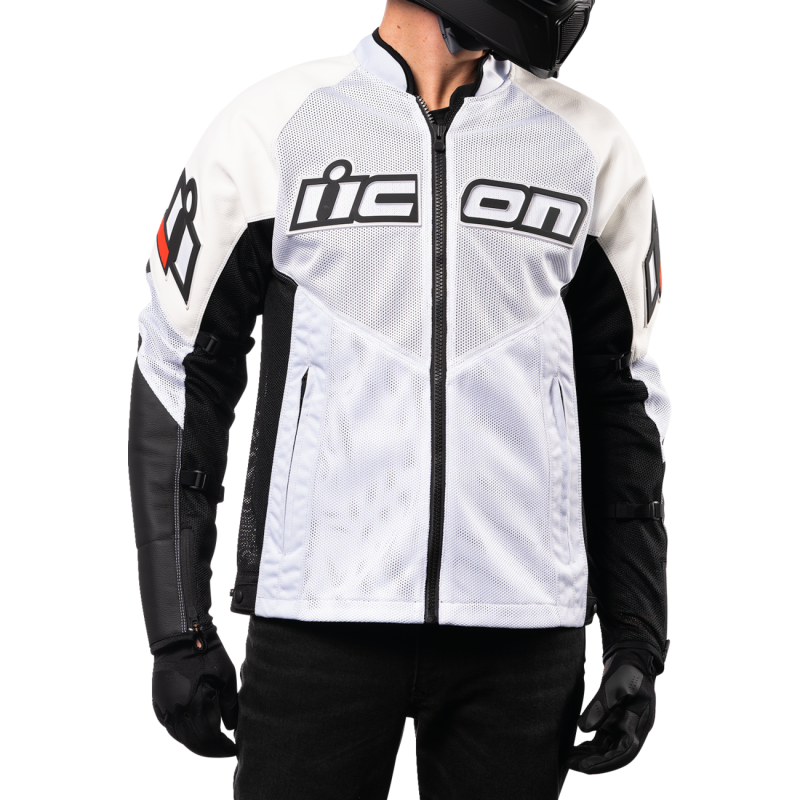 MESH AF CE LEATHER JKT WH 2XL