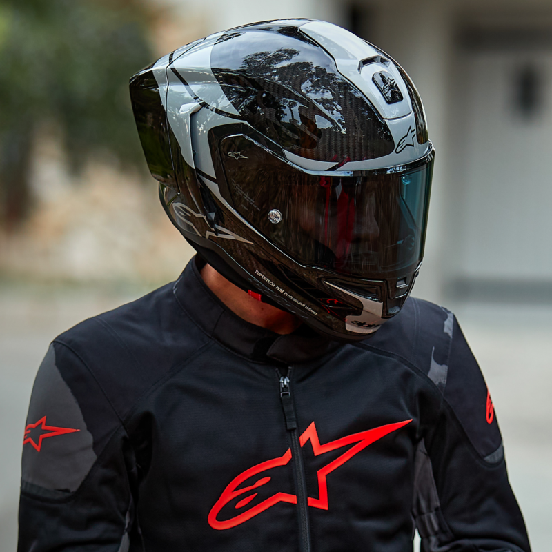 S R10 ELEMENT HELMET CARB/SIL/BK S