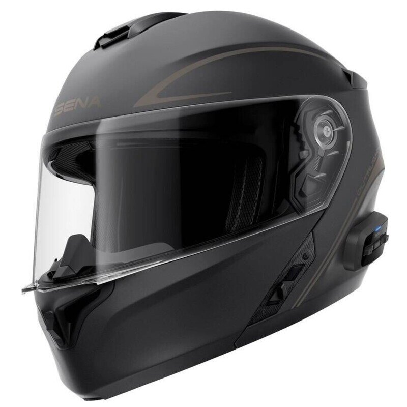 OUTRUSH R BLUETOOTH HELMET FLIP UP MATT BLACK M SIZE DOT