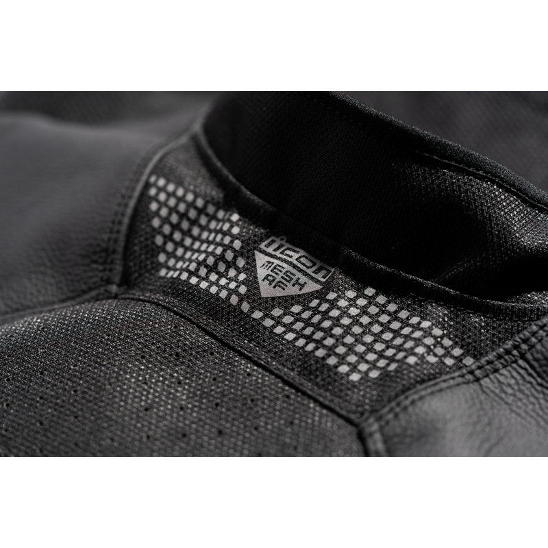 MESH AF CE LEATHER JKT BK LG