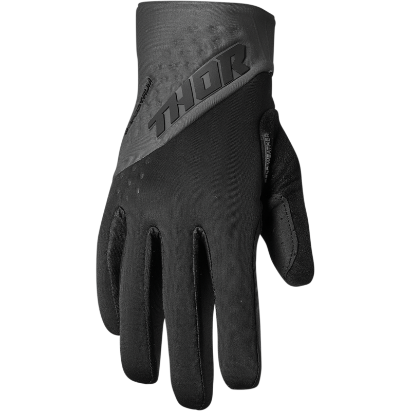 GLOVE SPECT COLD BK/CH LG