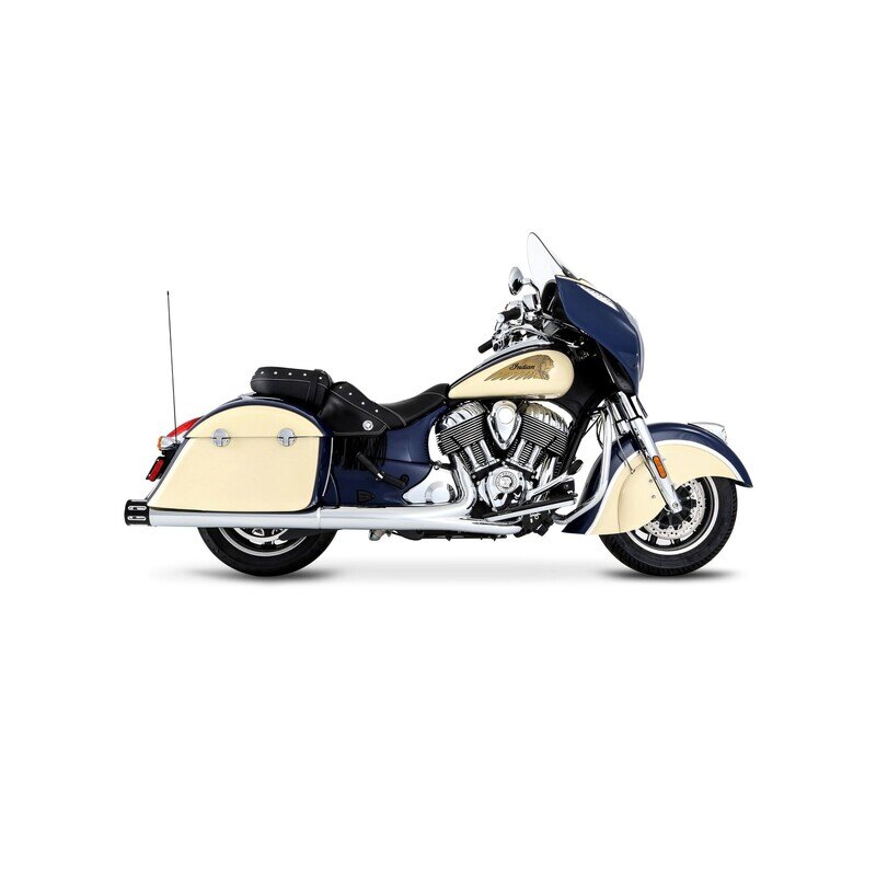 4 MUFFLERS INDIAN BLK W/BLK TIPS