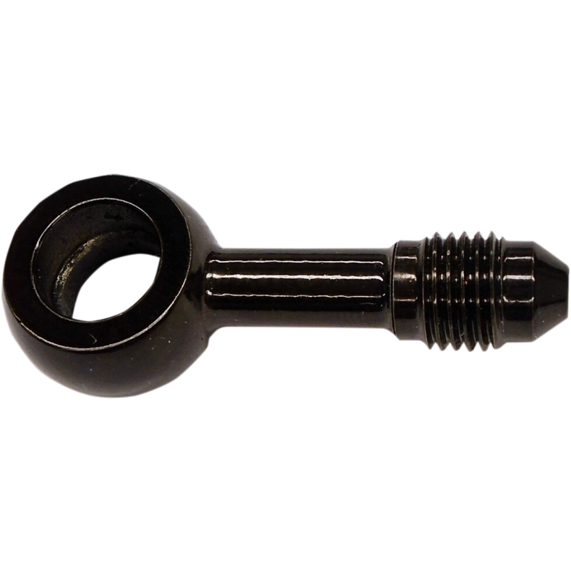 BLACK AN3 BANJO 180 DEG 12MM