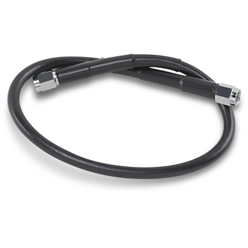 BLACK S/S BRAKE LINE 19"