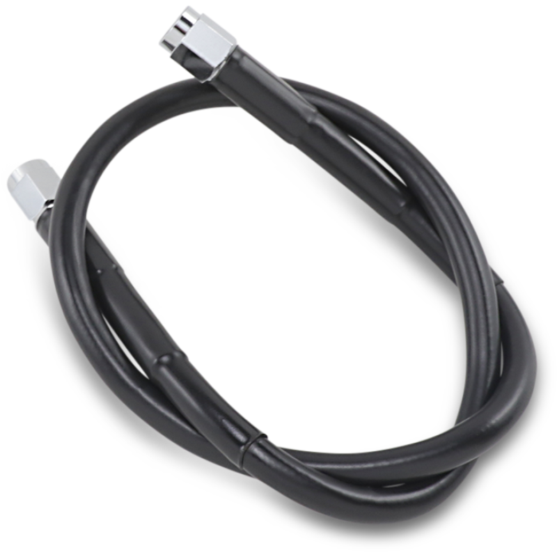 BLACK S/S BRAKE LINE 22"