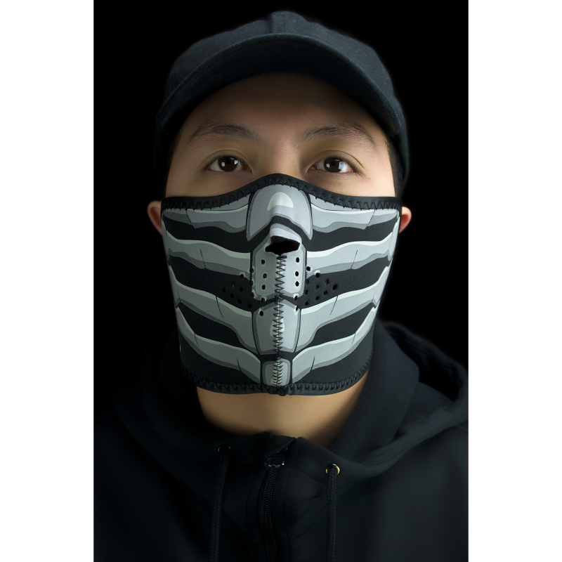 HALF NEOPRENE GLOW DARK BONE BREATH