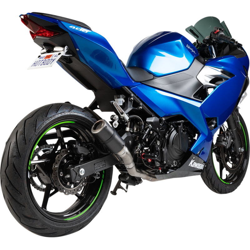 SLIP ON MATTE CARBON MGP STINGER KAW NINJA 400 18