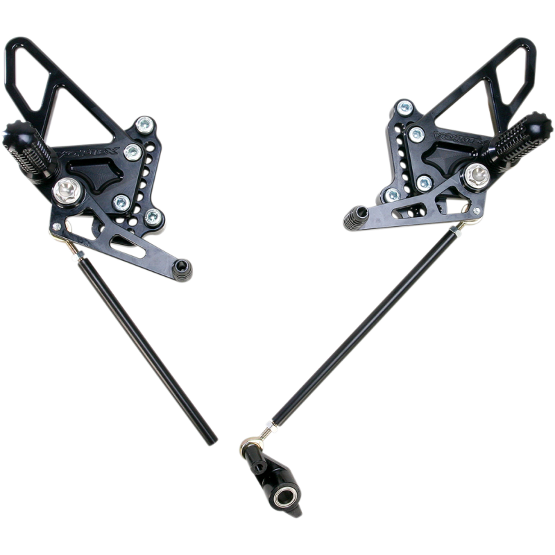 DUCATI 1098/848 REAR SETS BLACK VORTEX