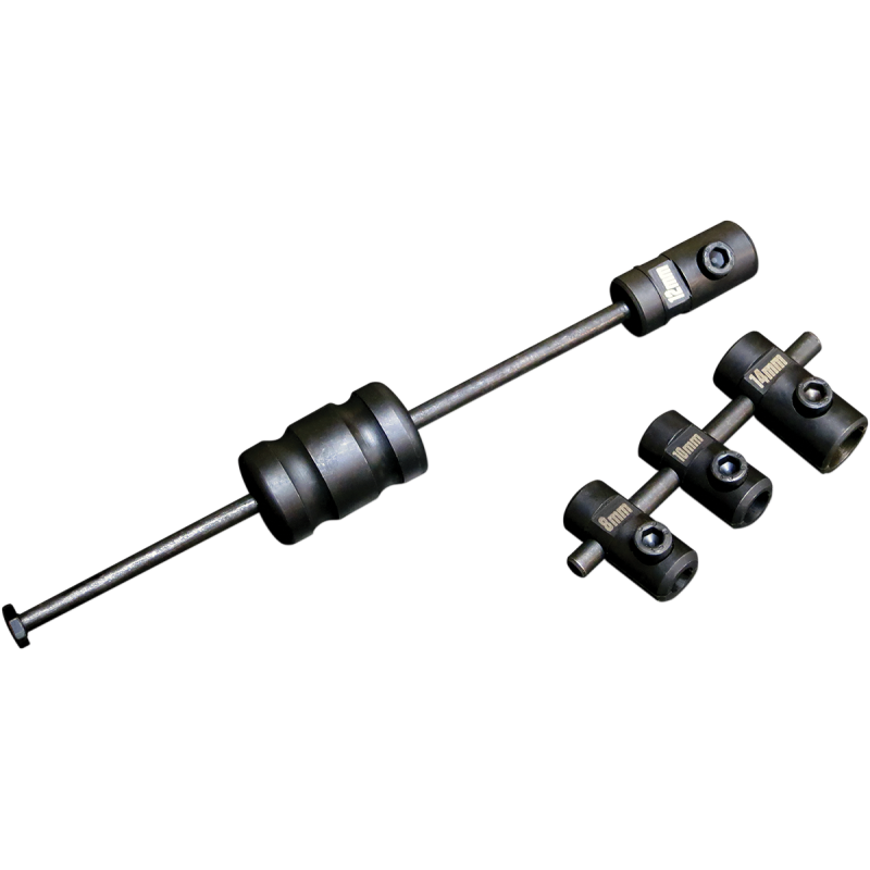 DOWEL PIN PULLER SET WITH 8mm, 10mm, 12mm, 14mm COLLETS TOOL