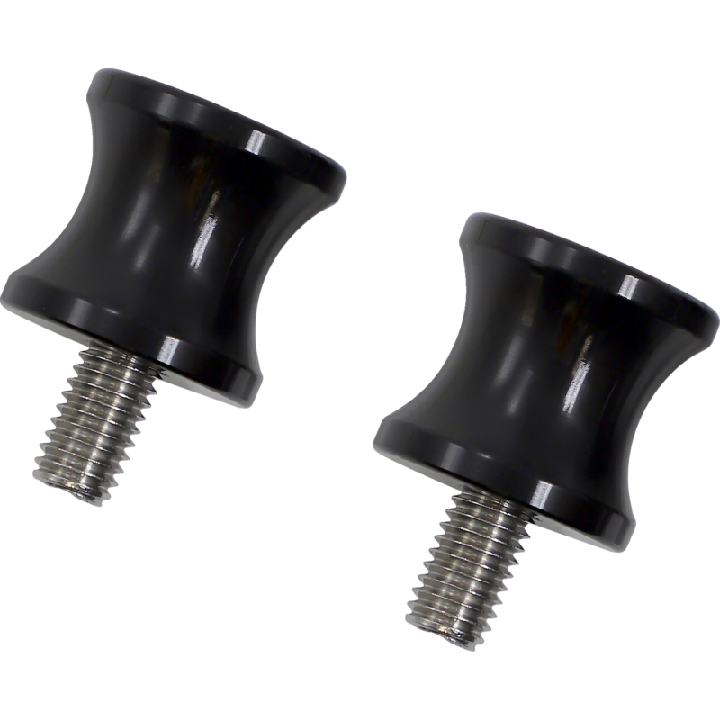 SWINGARM SPOOLS BLACK 8MM