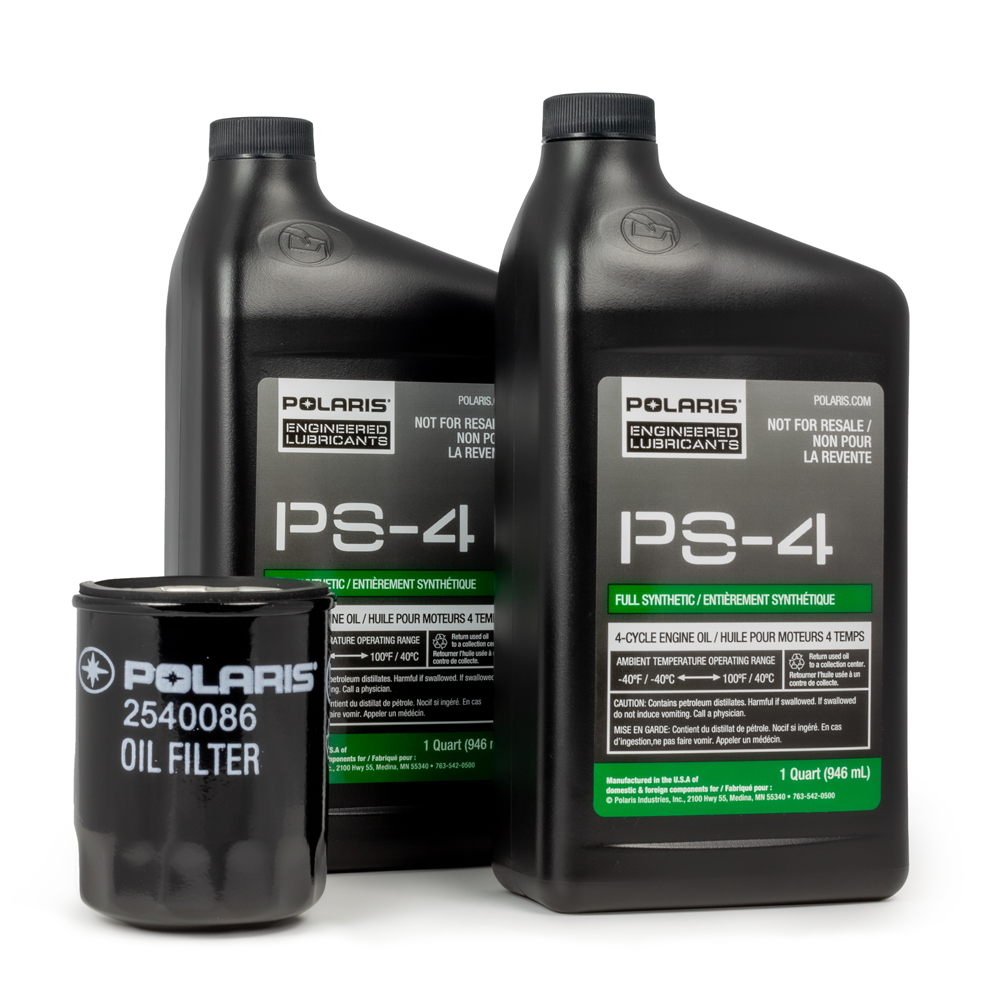 Full Synthetic Oil Change Kit, 2202166, 2 Quarts of PS 4 Engine Oil and 1 Oil Filter