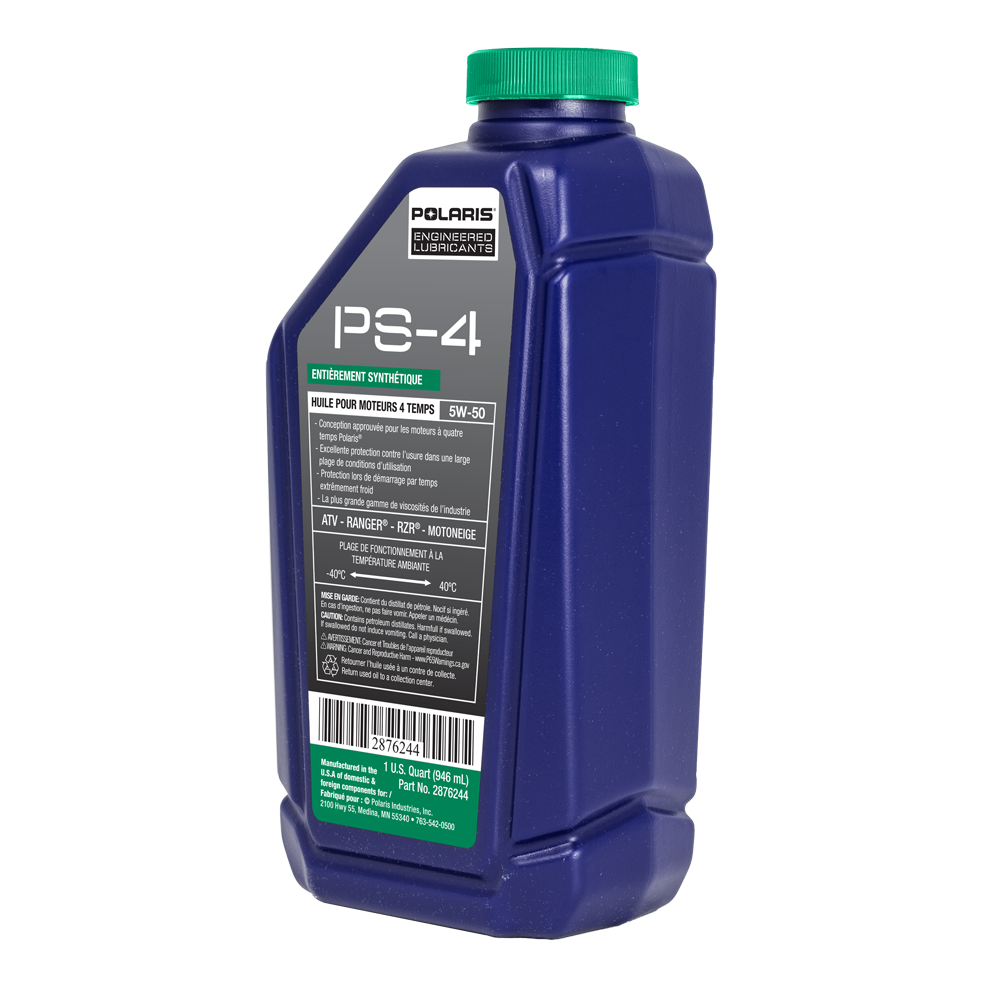 PS 4 Full Synthetic 5W 50 All Season Engine Oil, 4 Stroke Engines, 2876244, 1 Quart