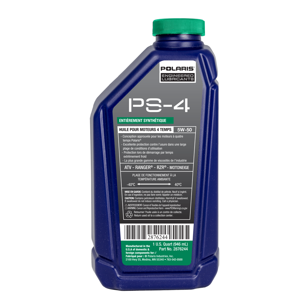 PS 4 Full Synthetic 5W 50 All Season Engine Oil, 4 Stroke Engines, 2876244, 1 Quart