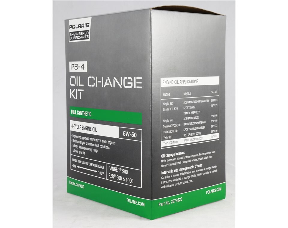 Full Synthetic Oil Change Kit, 2879323, 2.5 Quarts of PS 4 Engine Oil and 1 Oil Filter