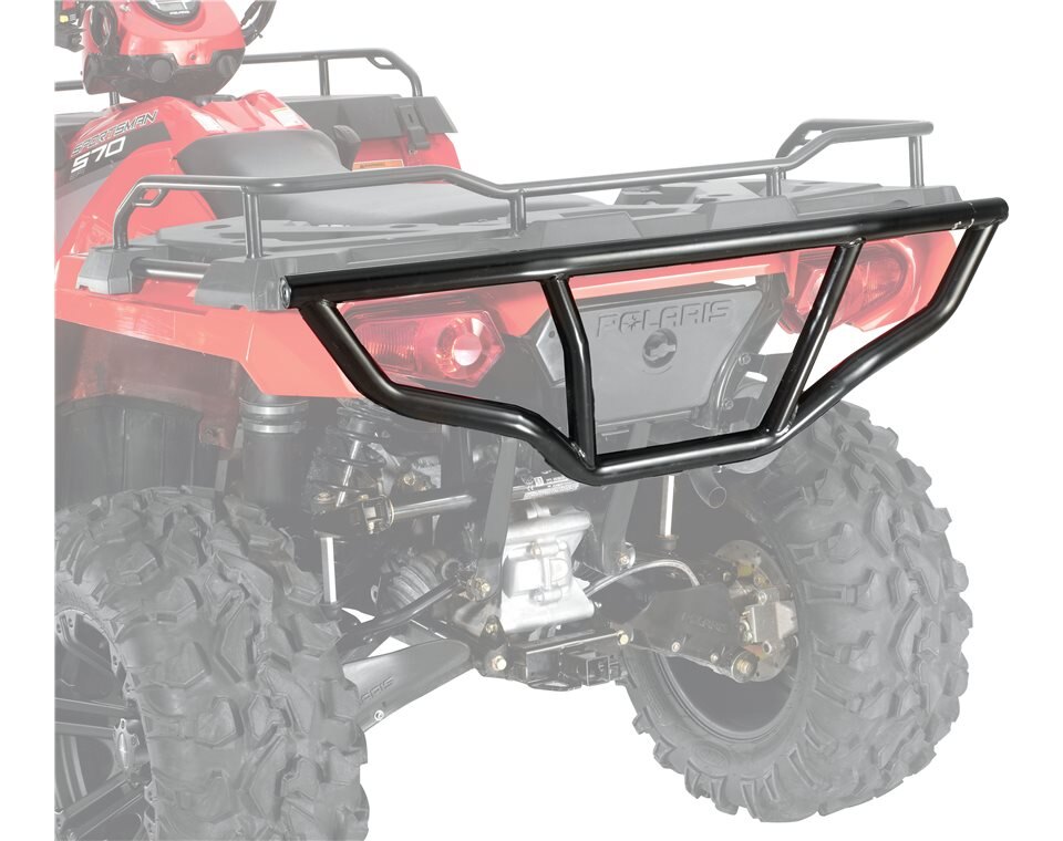 Steel Rear Brushguard, Black Black