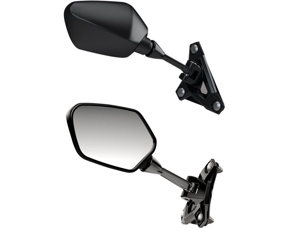 AXYS® Snowmobile Mirrors Black Black