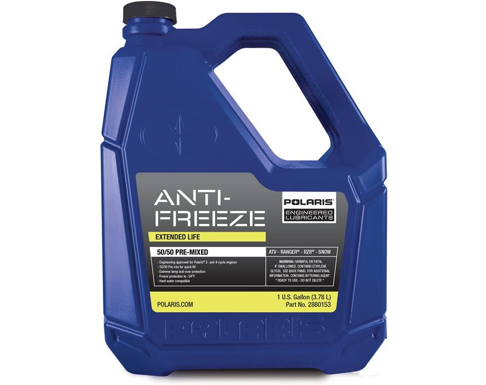 50/50 Premix Extended Life Antifreeze, Snowmobiles and ORV Aluminum Cooling Systems, 2880513, 1 Gallon