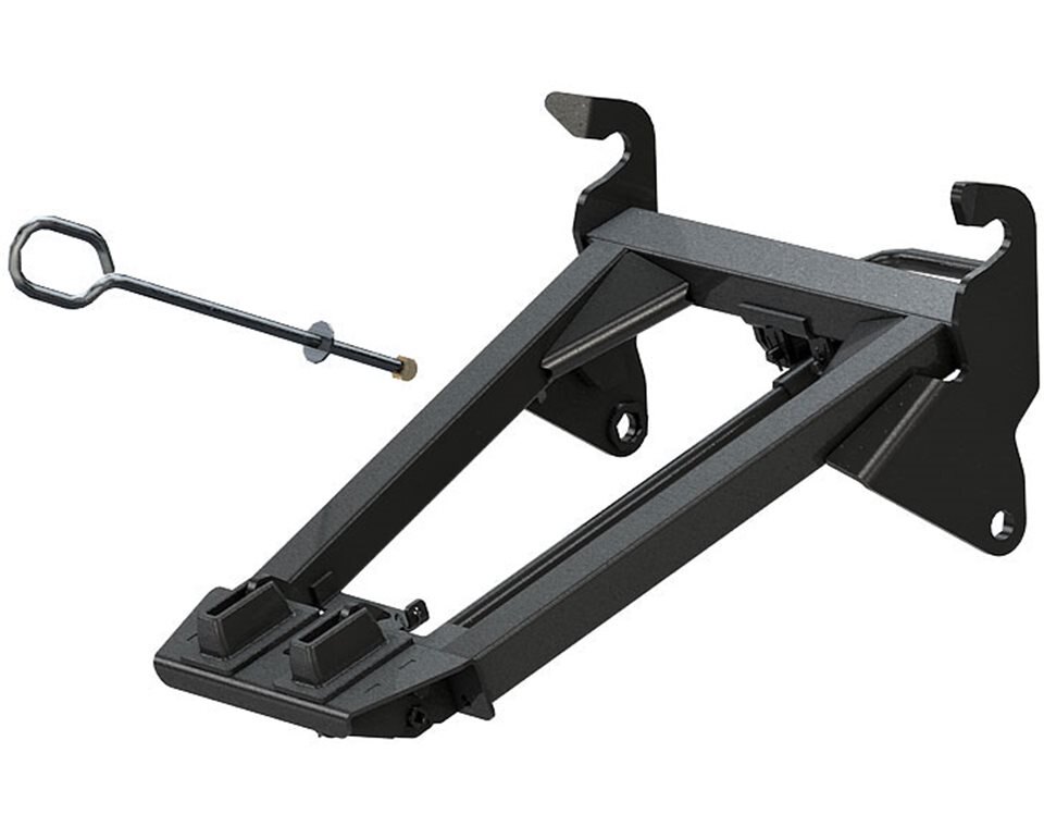 Integrated Plow Mount Frame Attachment Black