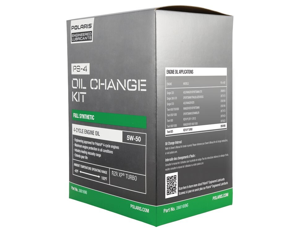 Full Synthetic Oil Change Kit, 2881696, 3 Quarts of PS 4 Engine Oil and 1 Oil Filter