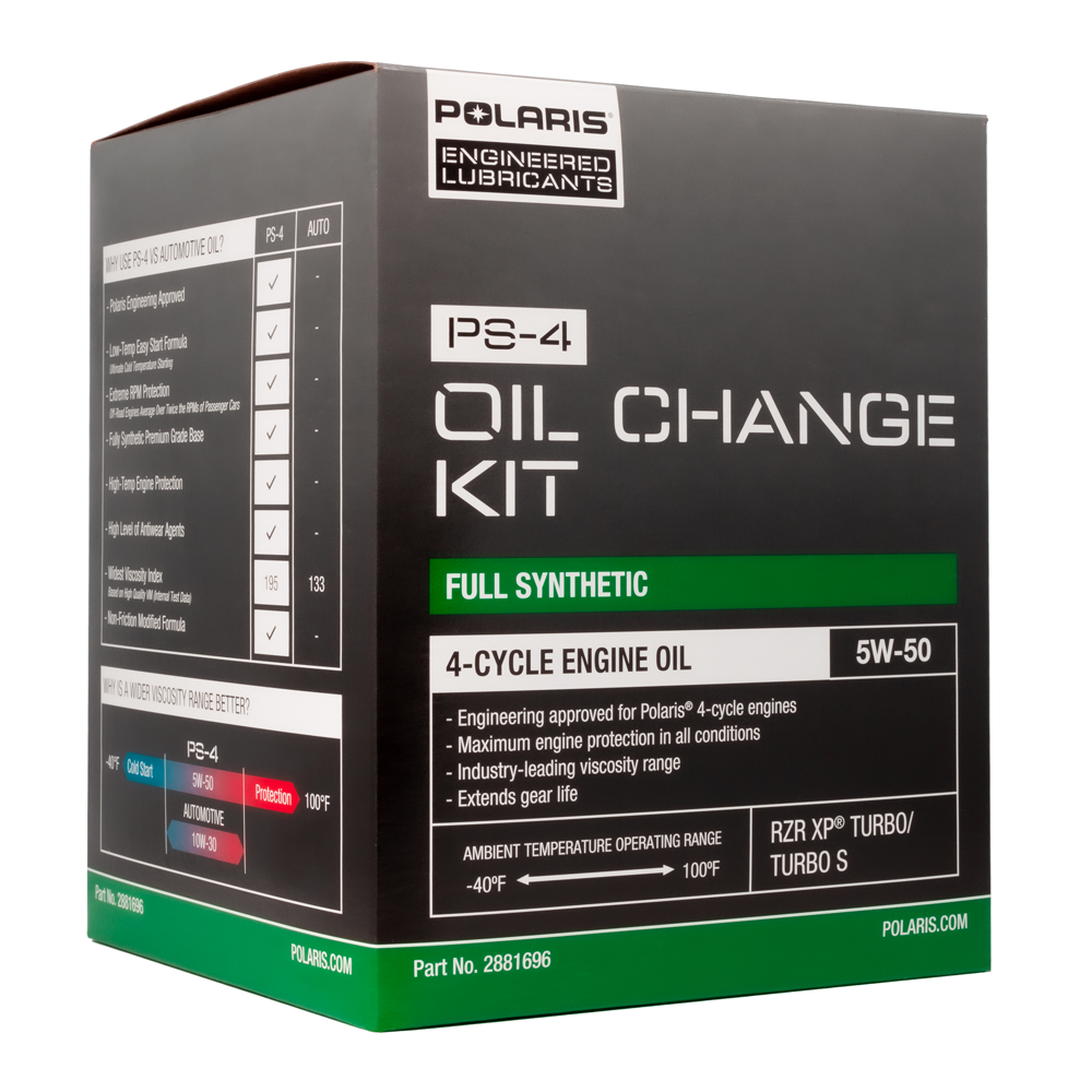 Full Synthetic Oil Change Kit, 2881696, 3 Quarts of PS 4 Engine Oil and 1 Oil Filter