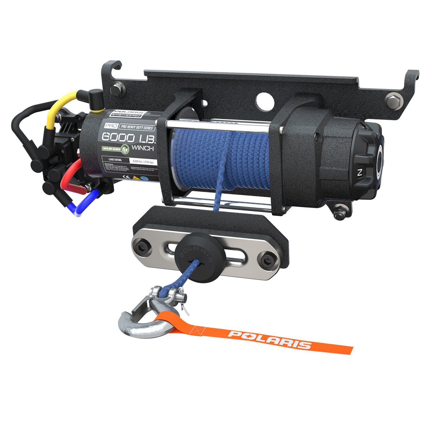 Polaris PRO HD 6,000 Lb. Winch with Rapid Rope Recovery