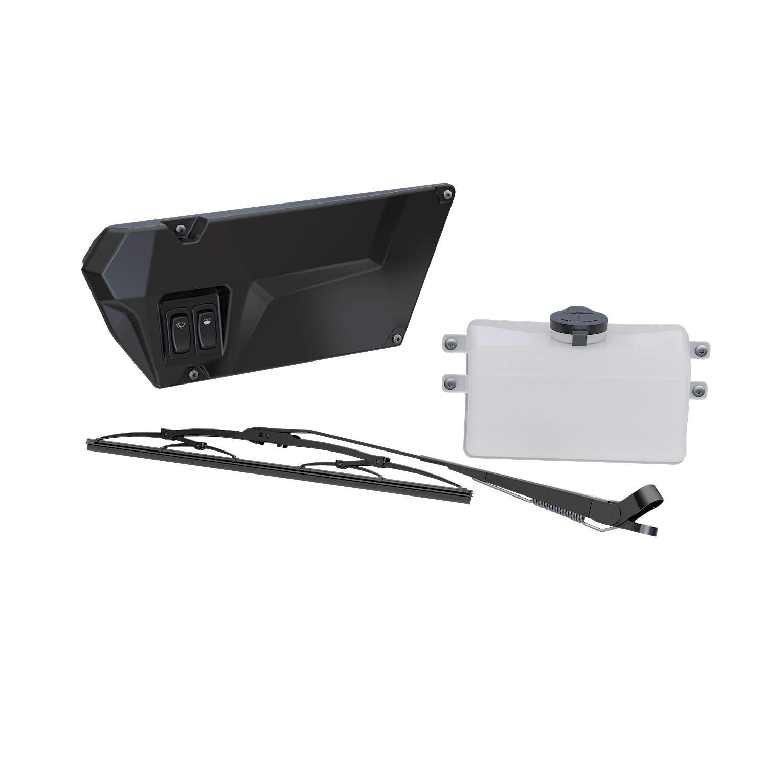 Windshield Wiper & Washer System Black