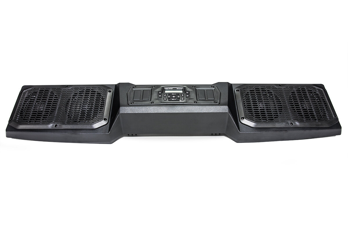 Bluetooth®, Apple® Control, AM/FM Visor Stereo & 4 X 6.5" Speakers by MB Quart® Black