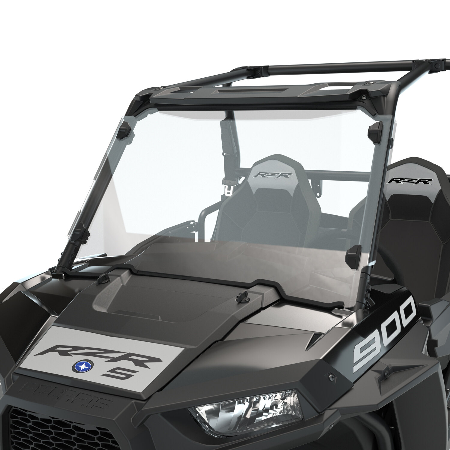 Hard Coat Poly Full Windshield with Lock & Ride Technology, Clear