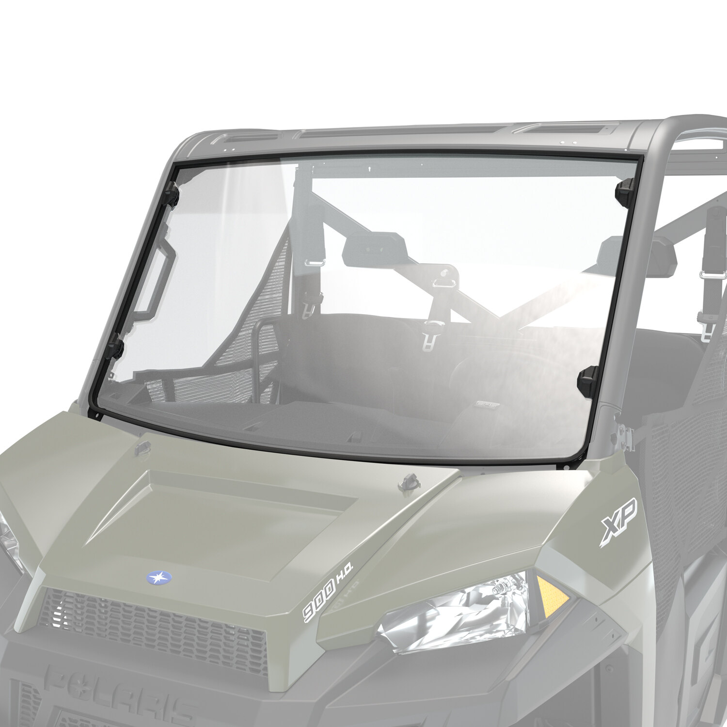 Hard Coat Poly Full Windshield, Clear