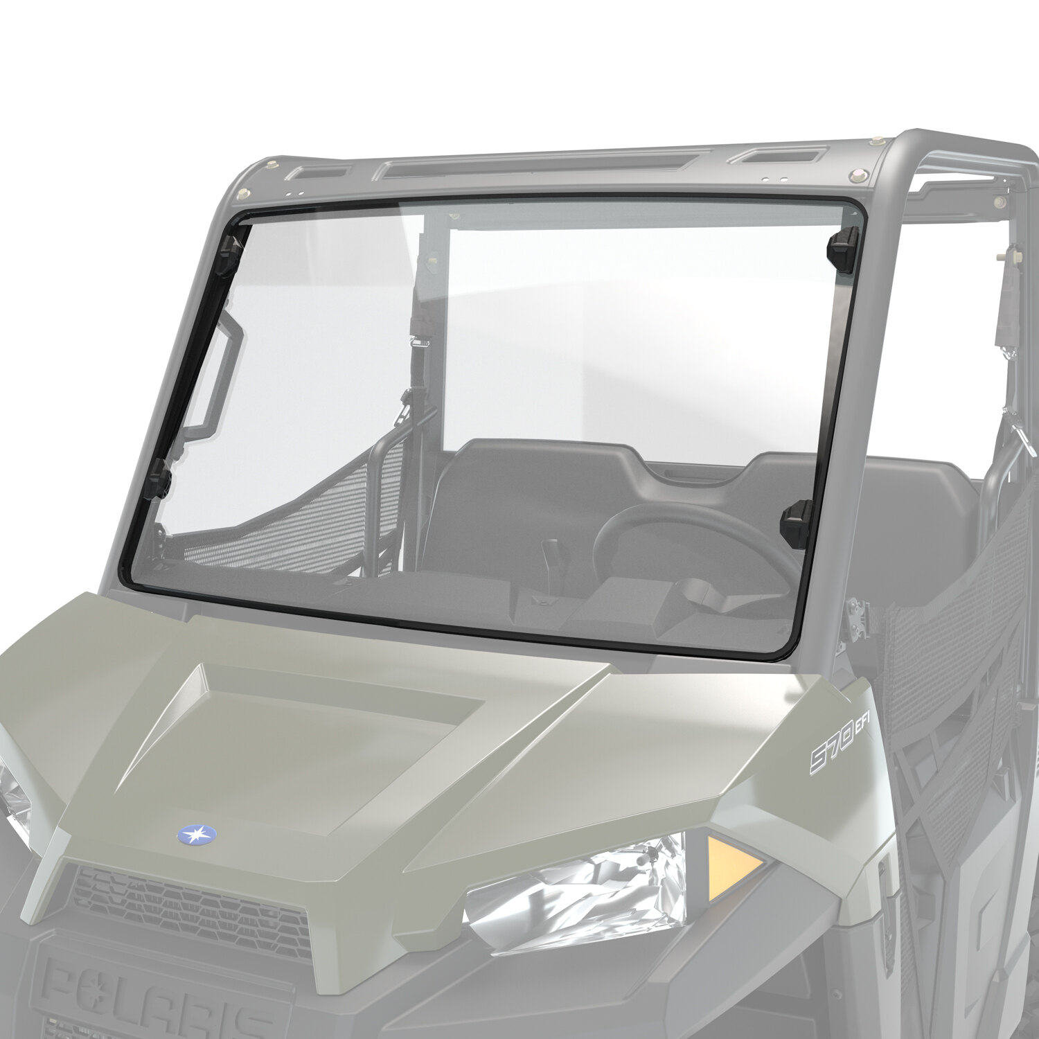 Polycarbonate Full Windshield, Clear Clear