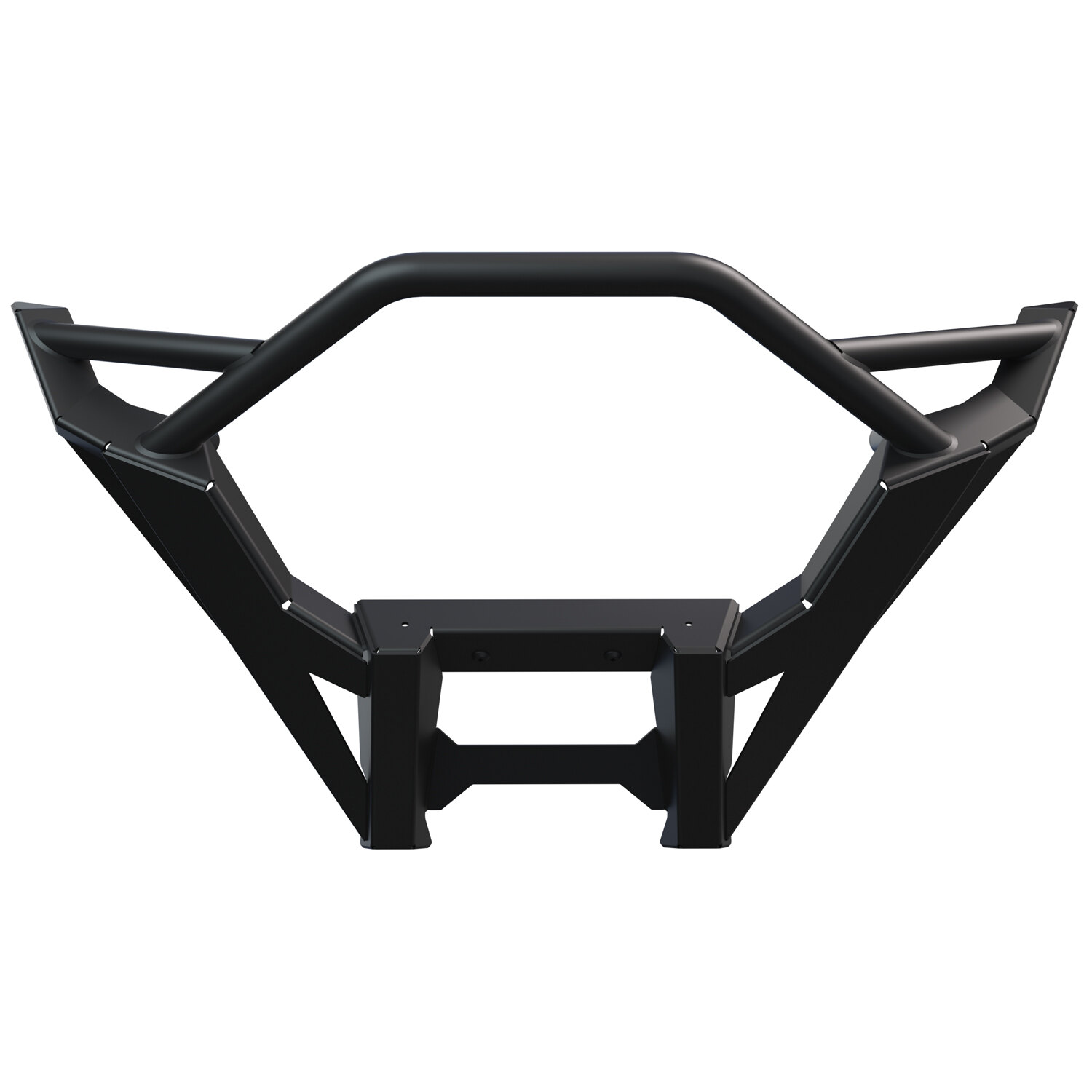 Front High Coverage Bumper, Matte Black Matte Black