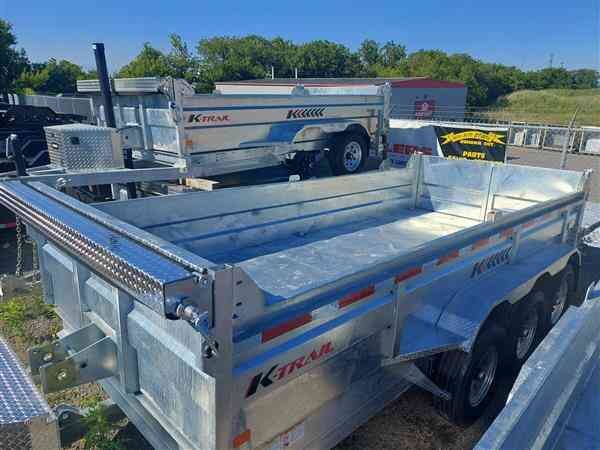 KTRAIL DUMP 82X16 21K TANDEM AXLE WITH RAMPS