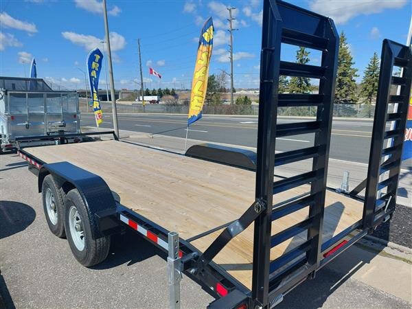 CANADA TRAILERS 7X18 14K EQUIPMENT/CAR HAULER TANDEM AXLE