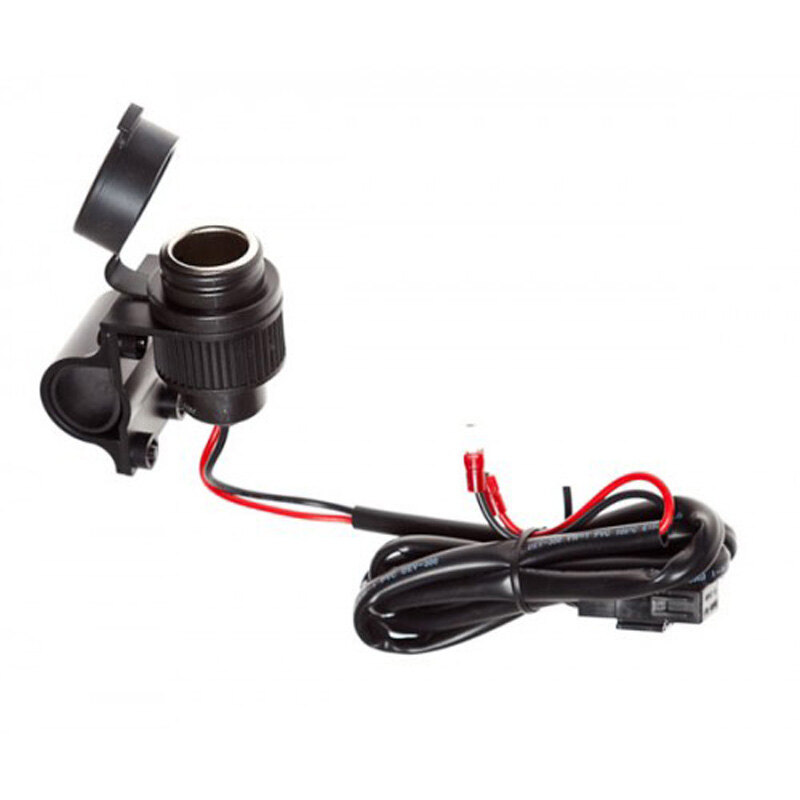 POWER SOCKET HANDLE BAR TYPE 12V15A W/RUBBER COV.