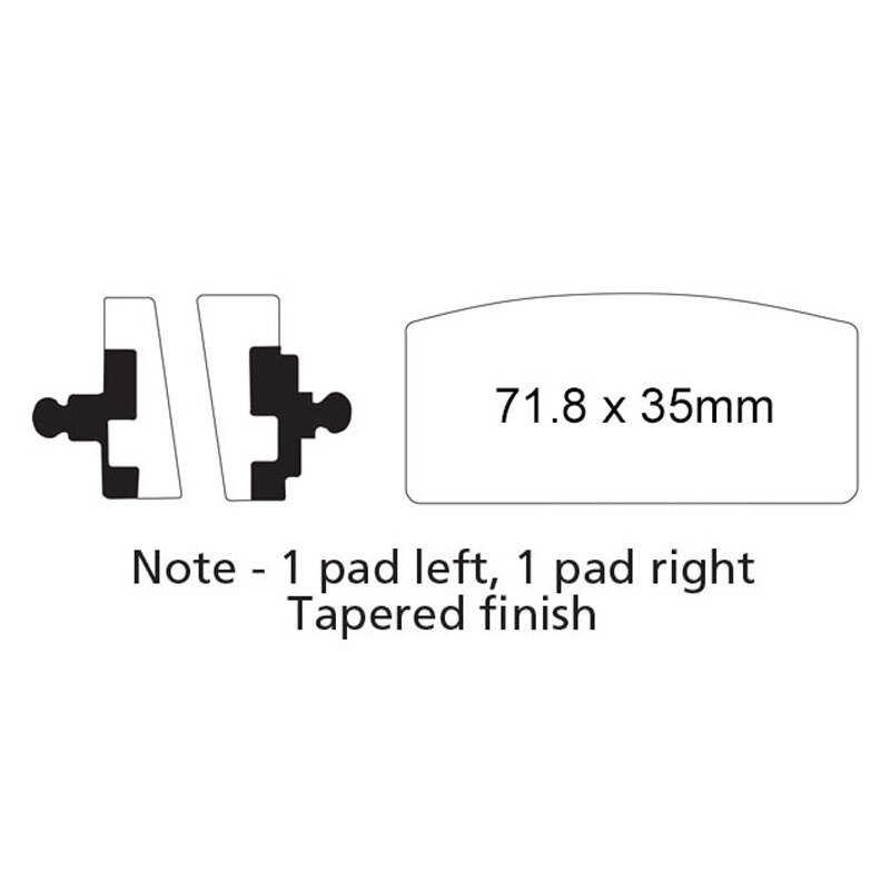 EBC PAD FR BMW FA22FERODO 310 022(FDB155P)