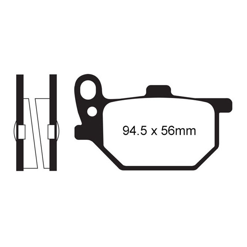 EBC PAD FA41FERODO 310 041(FDB184P) (VD215).