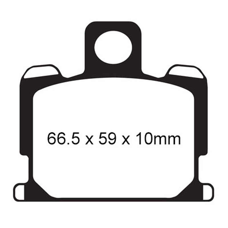 EBC PAD FA70FERODO 310 070(FDB277P) (VD228)