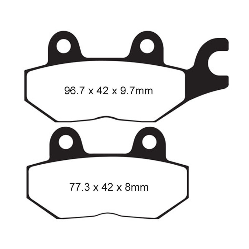 EBC PAD FA215/2FERODO 310 165X(FDB631P)(VD250/165