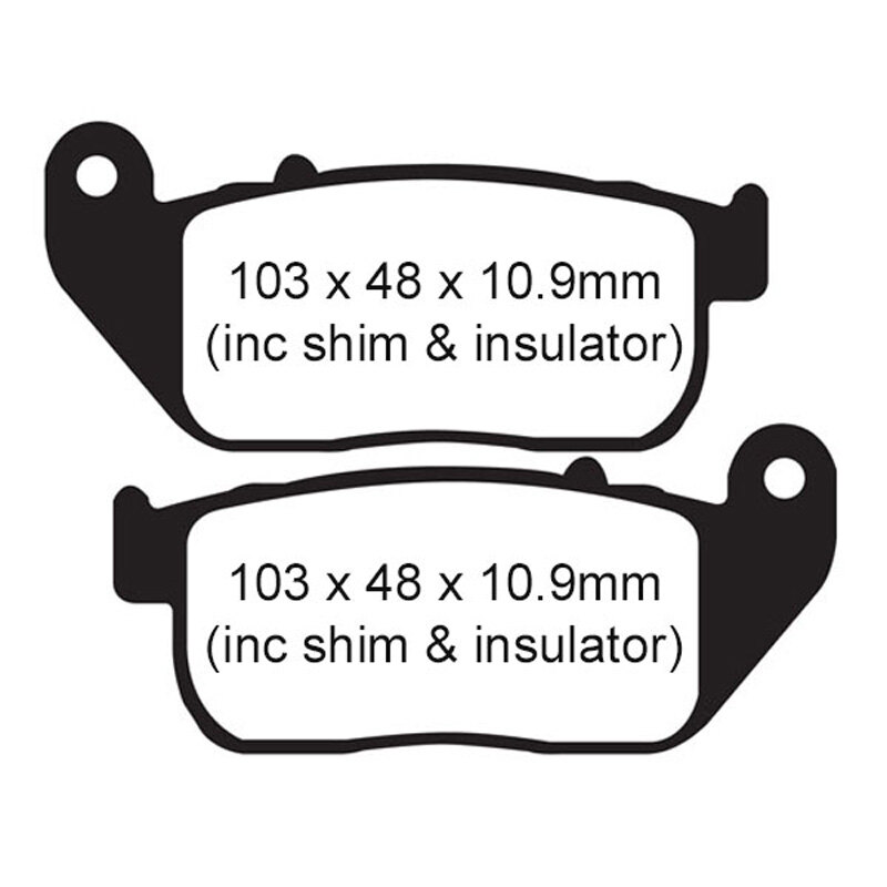 EBC PAD FA381FERODO 310 381 (FDB2179P)(VD9009)