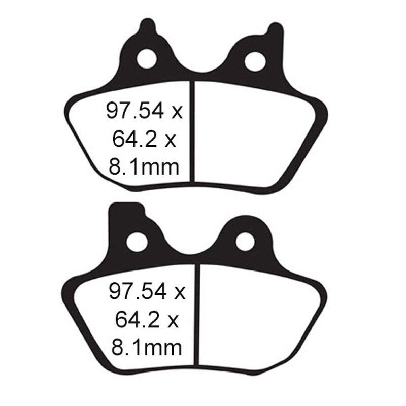 EBC PAD FR/RR FA400 HARLEY 05 AND UP.