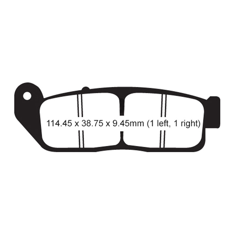 EBC PAD FA672 INDIAN SCOOT (CALIPER TOSO)