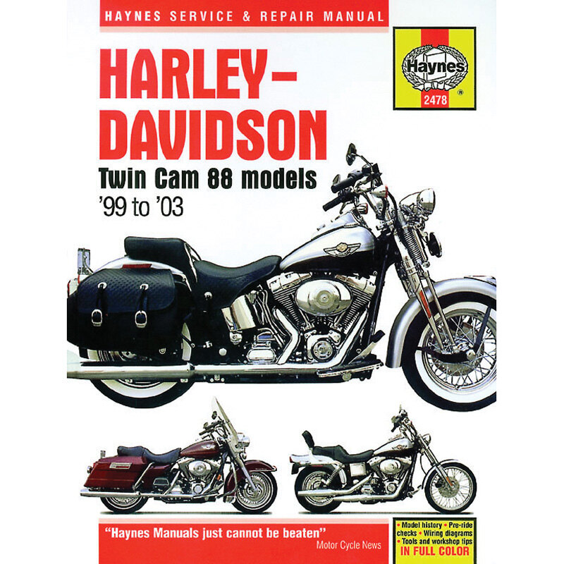 HAYNES MANUAL DELUXE HARLEY TWIN CAM 88 99 08