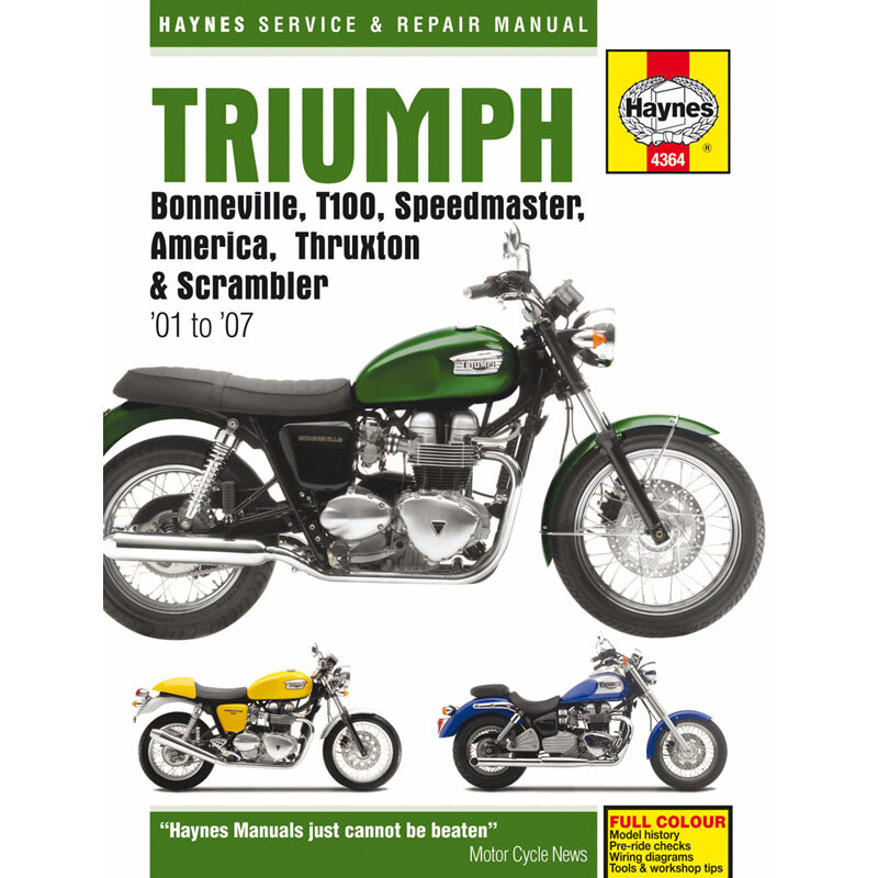 HAYNES DELUXE MANUAL TRIUMPH BONNEVILLE 2001 2005.