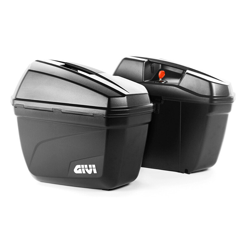 E22 BLACK 22 LITERS GIVI CASE (2PCS).