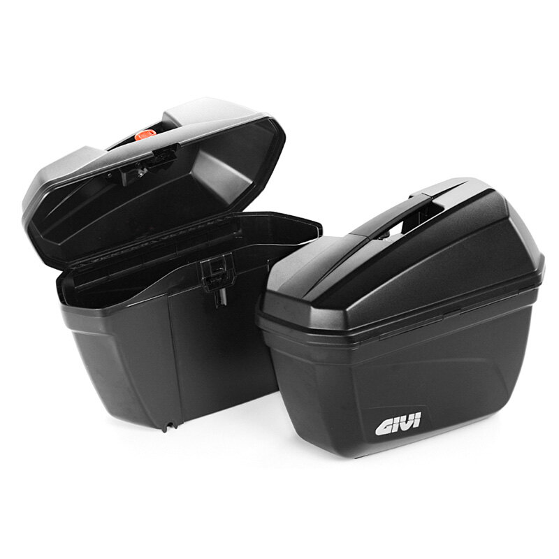 E22 BLACK 22 LITERS GIVI CASE (2PCS).