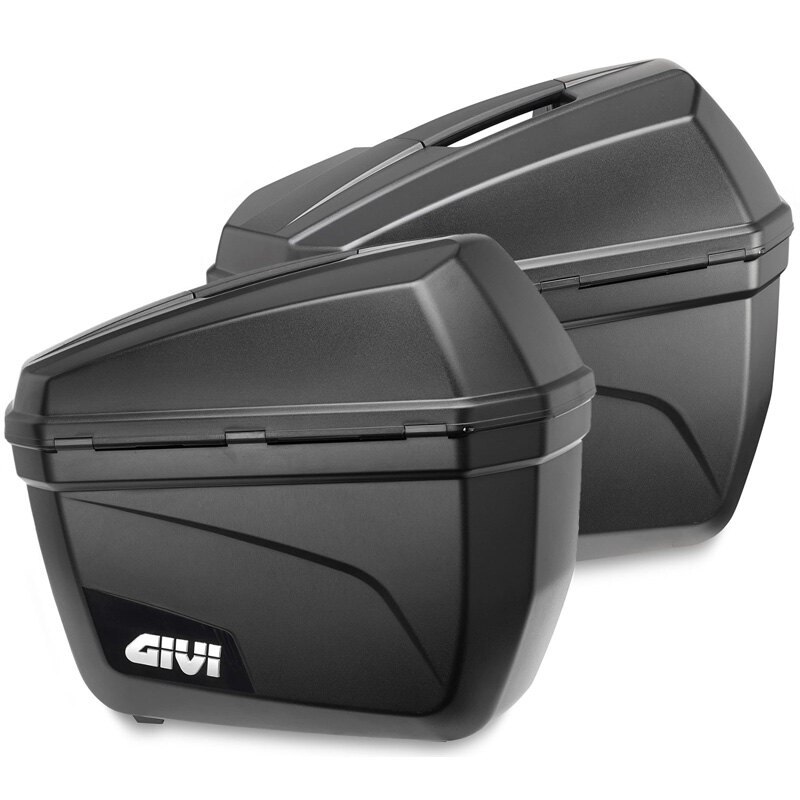 E22 BLACK 22 LITERS GIVI CASE (2PCS).