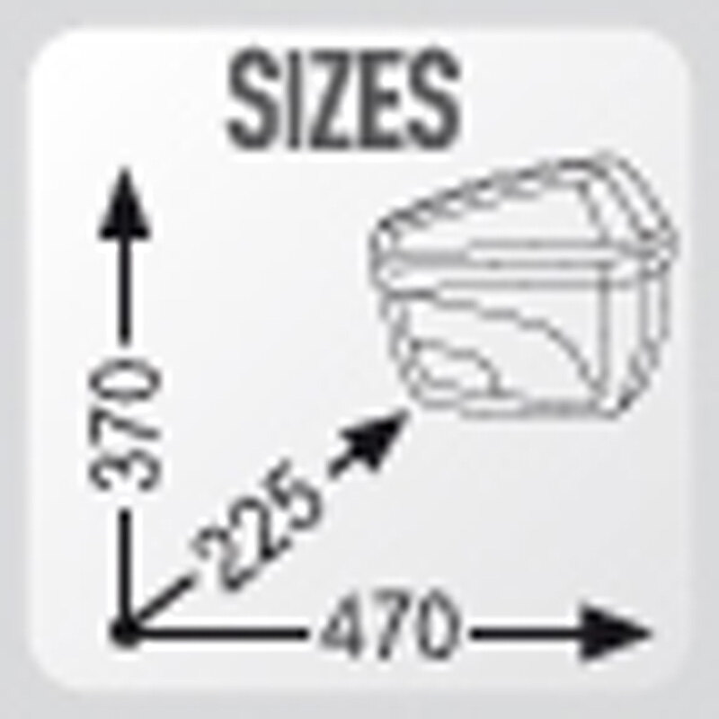 E22 BLACK 22 LITERS GIVI CASE (2PCS).