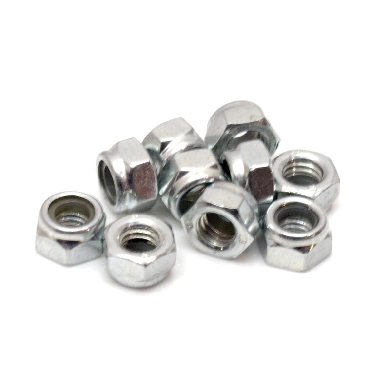 HEXAGON NYLON LOCK NUT 6MM PACK/10.